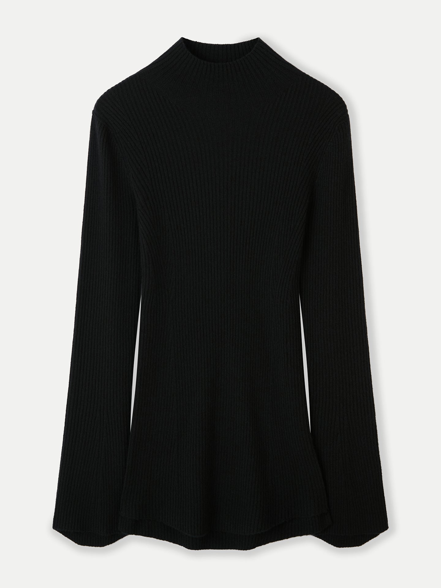 Women's Cashmere Bell-Sleeve Sweater Black - Gobi Cashmere