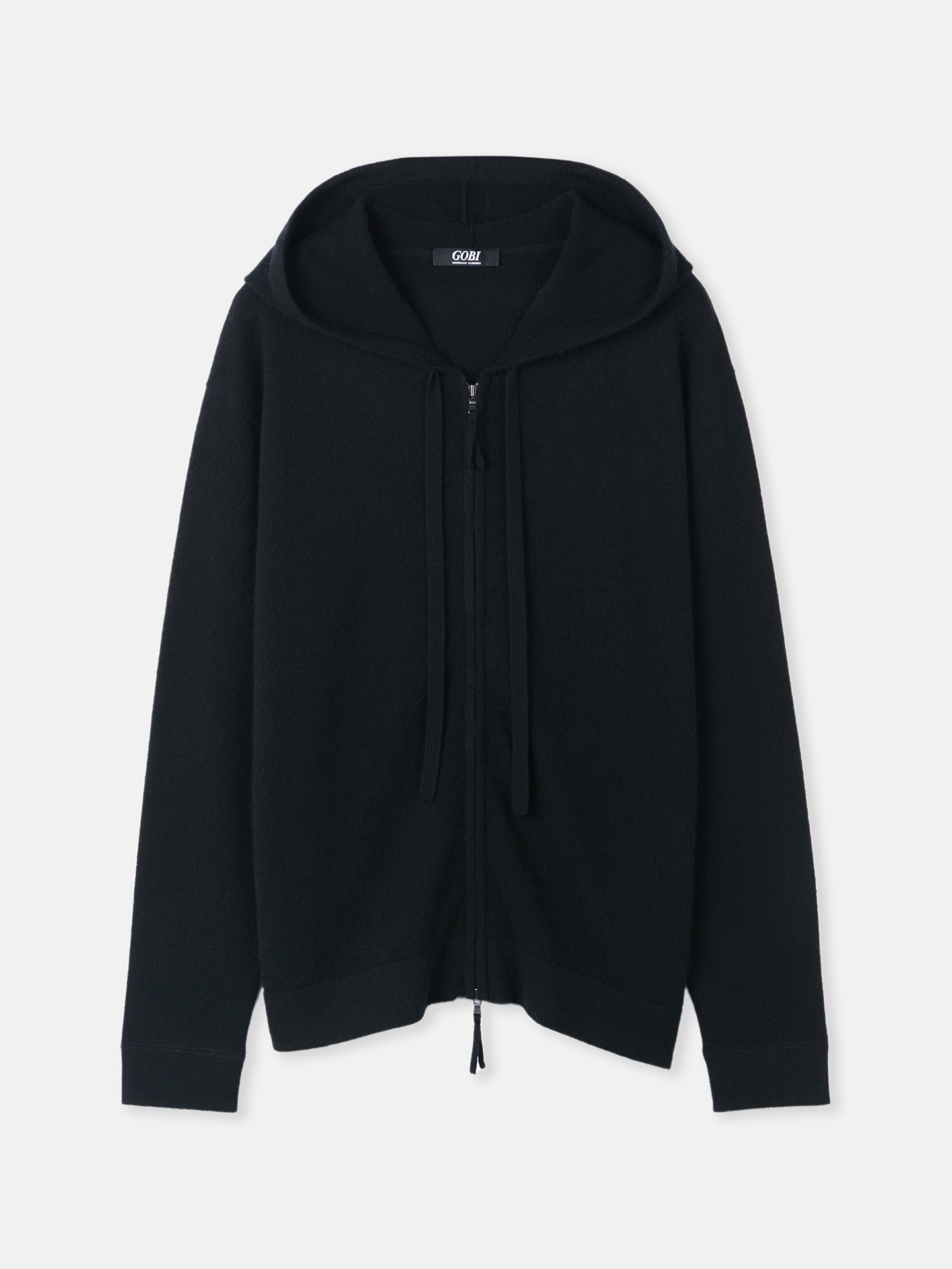 Women's Cashmere Hoodie Black - GOBI Cashmere 