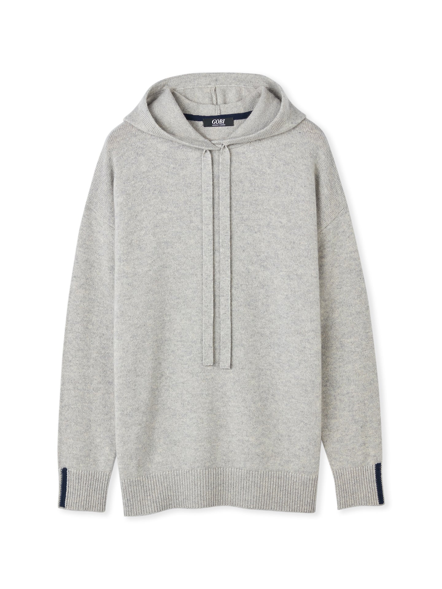 Women's Cashmere Pullover Hoodie Dawn Blue - Gobi Cashmere