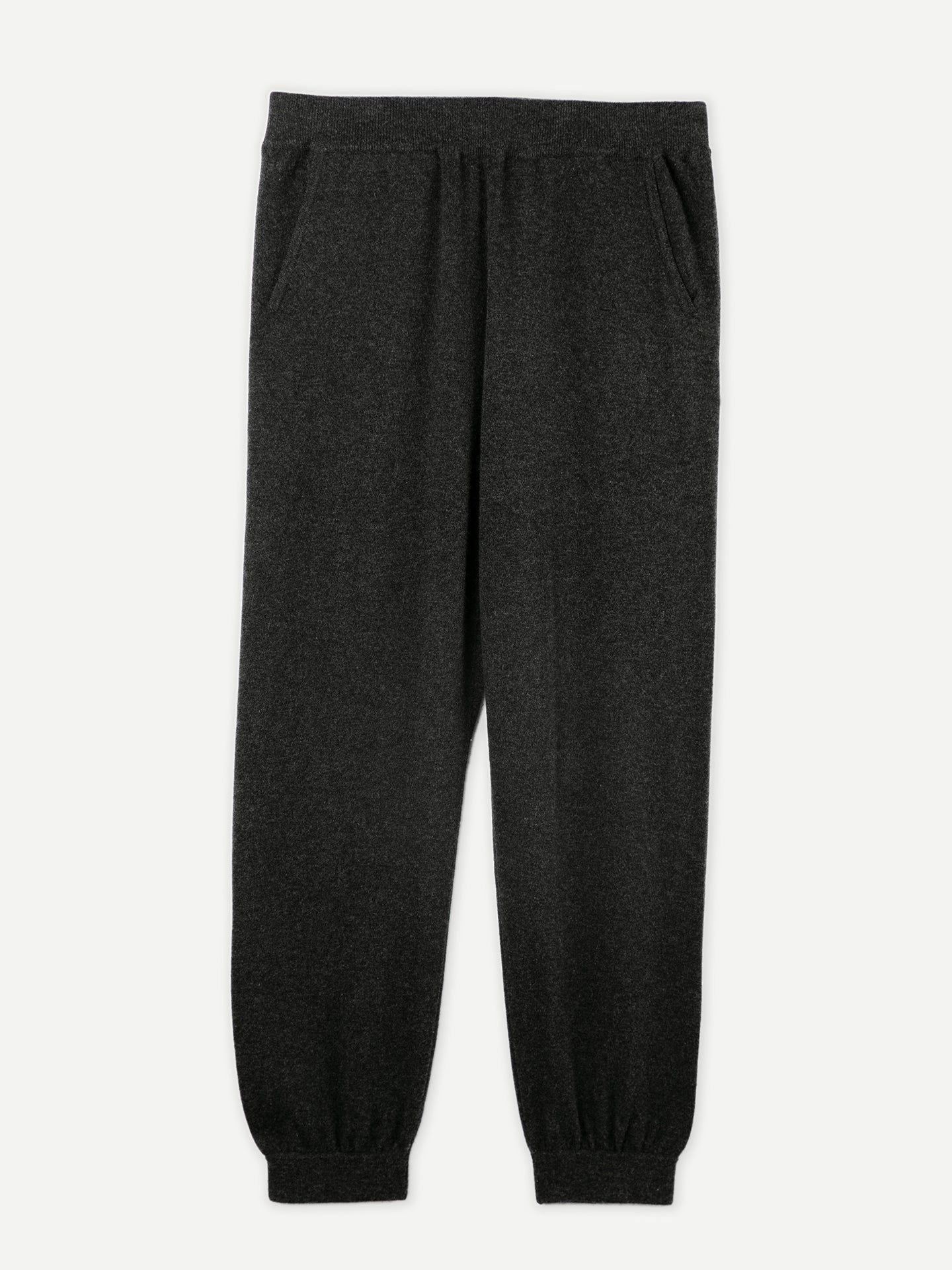 Women's Cashmere Joggers Charcoal - Gobi Cashmere