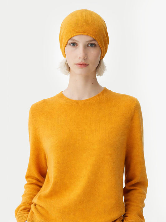 € 99 Cashmere Hat & Sweater Set Daffodil - Gobi Cashmere