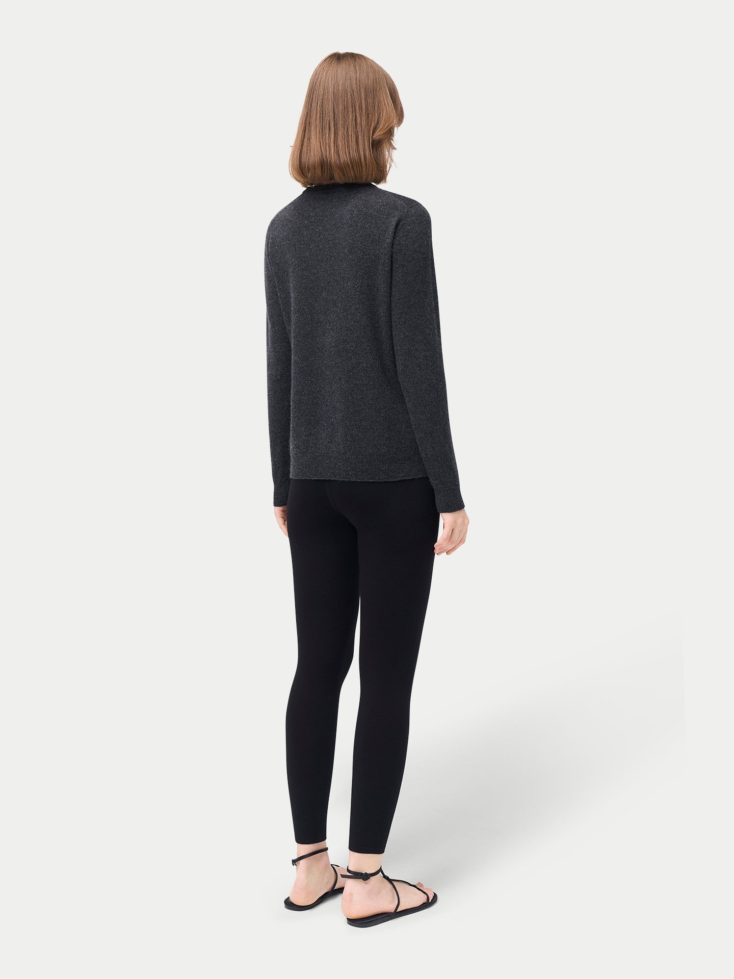 Women's Silk Cashmere Leggings Black - Gobi Cashmere