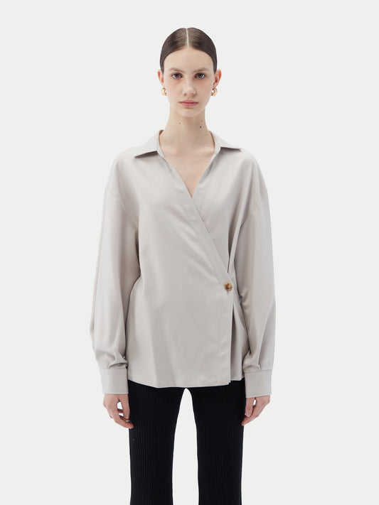 Women's Cashmere Wrap Shirt Wind Chime - Gobi Cashmere