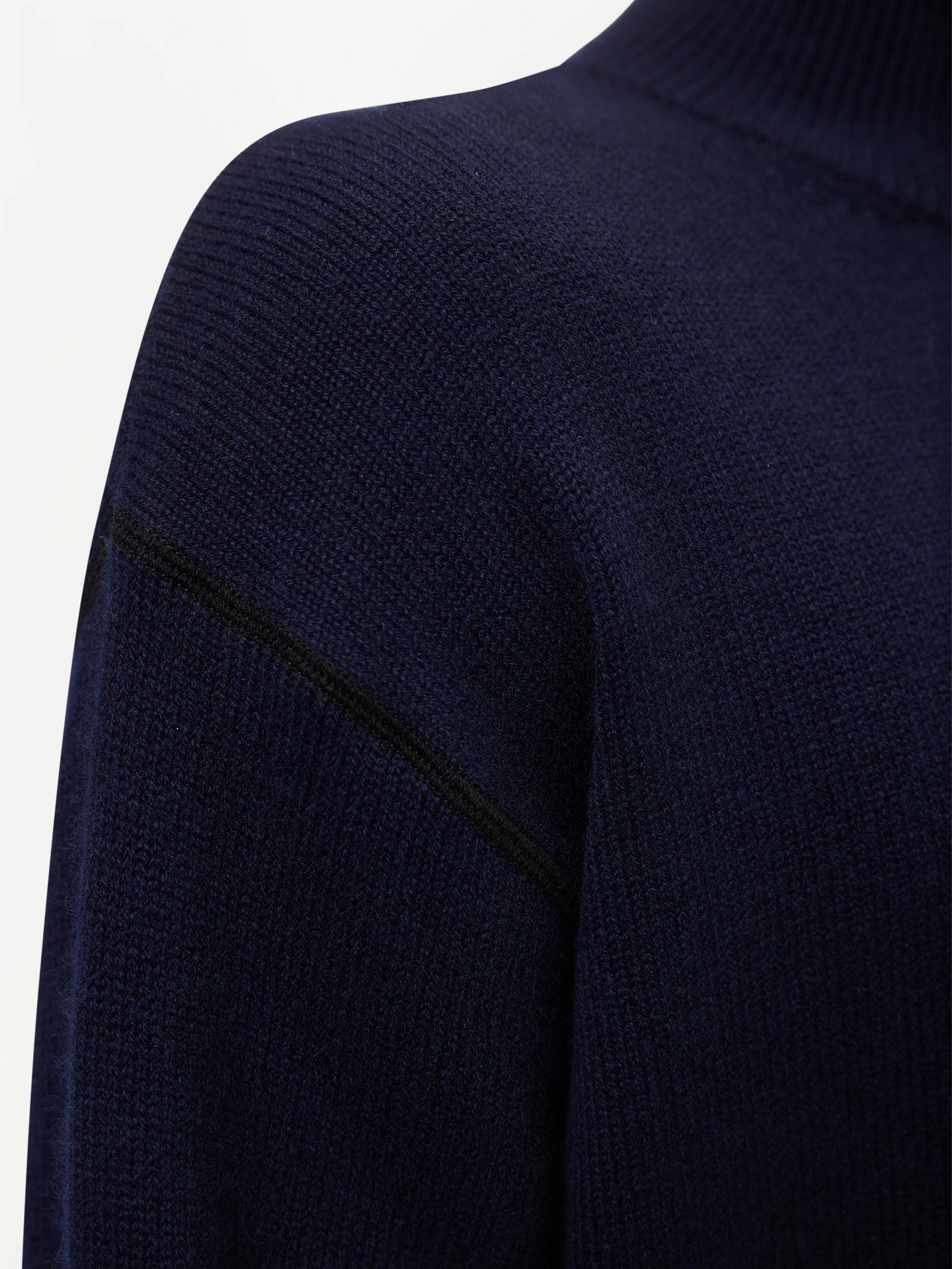 Men’s Cashmere Quarter-Zip Sweater Navy - Gobi Cashmere