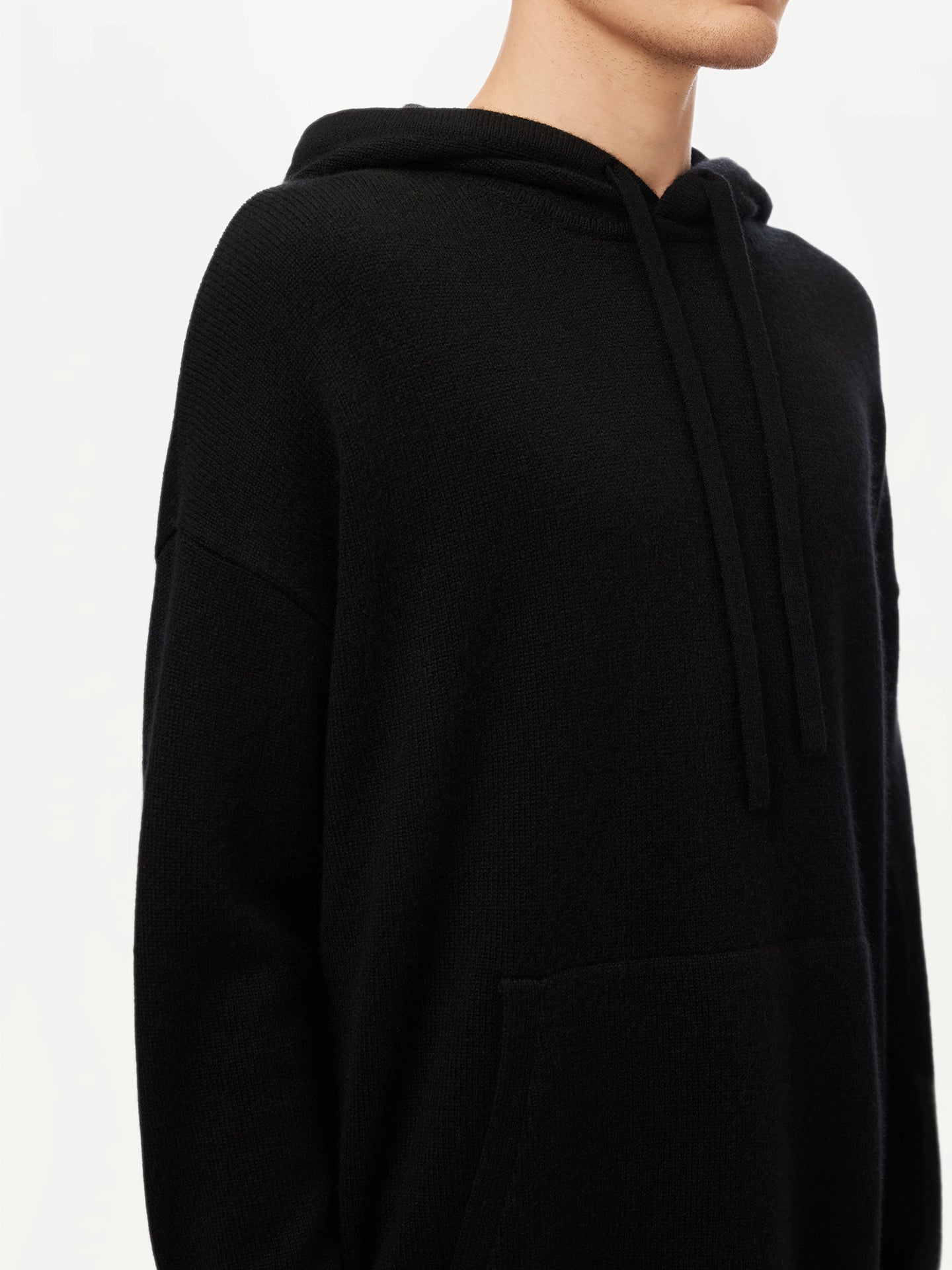 Men's Cashmere Pullover Black - GOBI Cashmere 