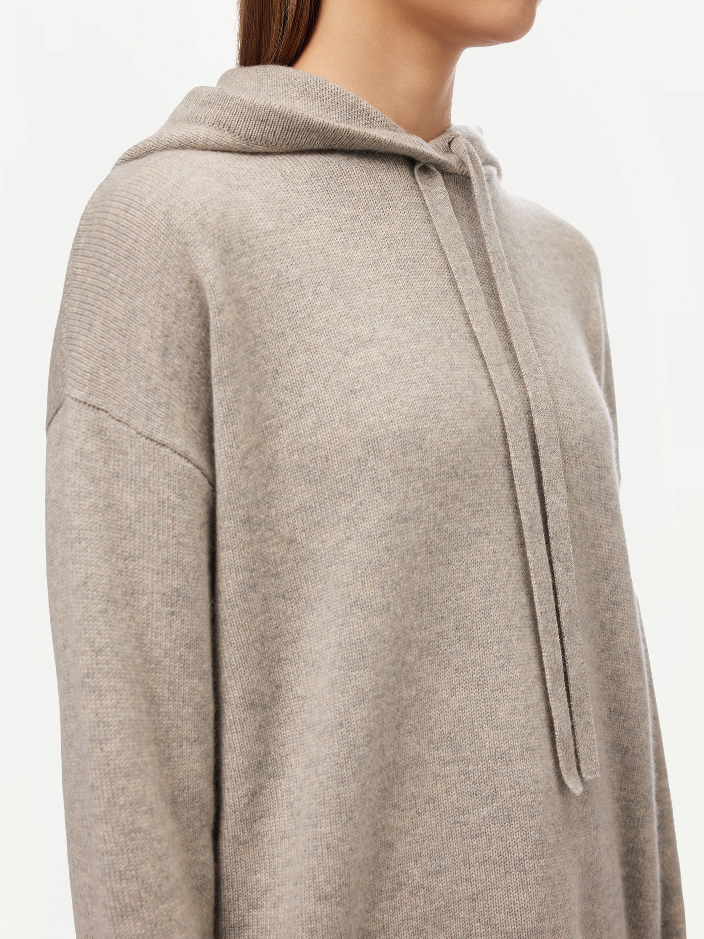 Women's Cashmere Pullover Hoodie Dawn Blue - Gobi Cashmere