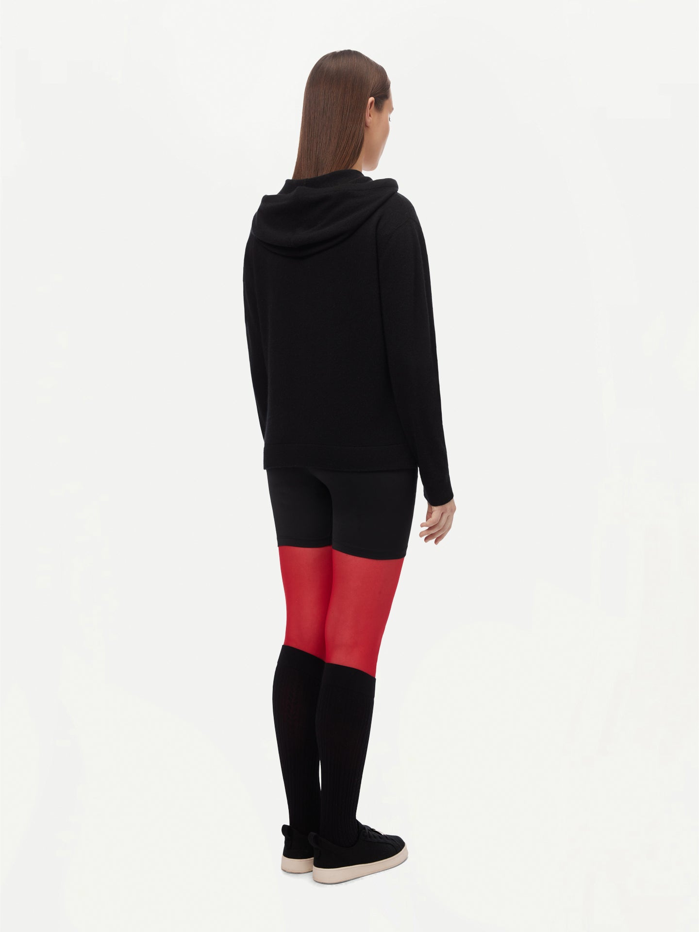 Women's Cashmere Hoodie Black - GOBI Cashmere 