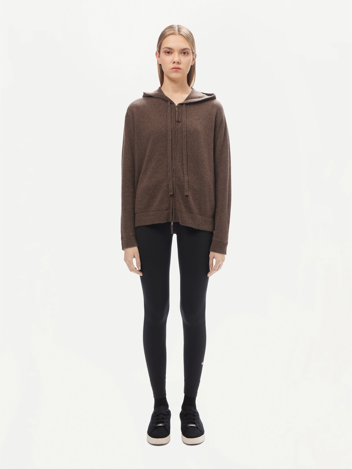 Women's Cashmere Hoodie Cocoa - GOBI Cashmere 