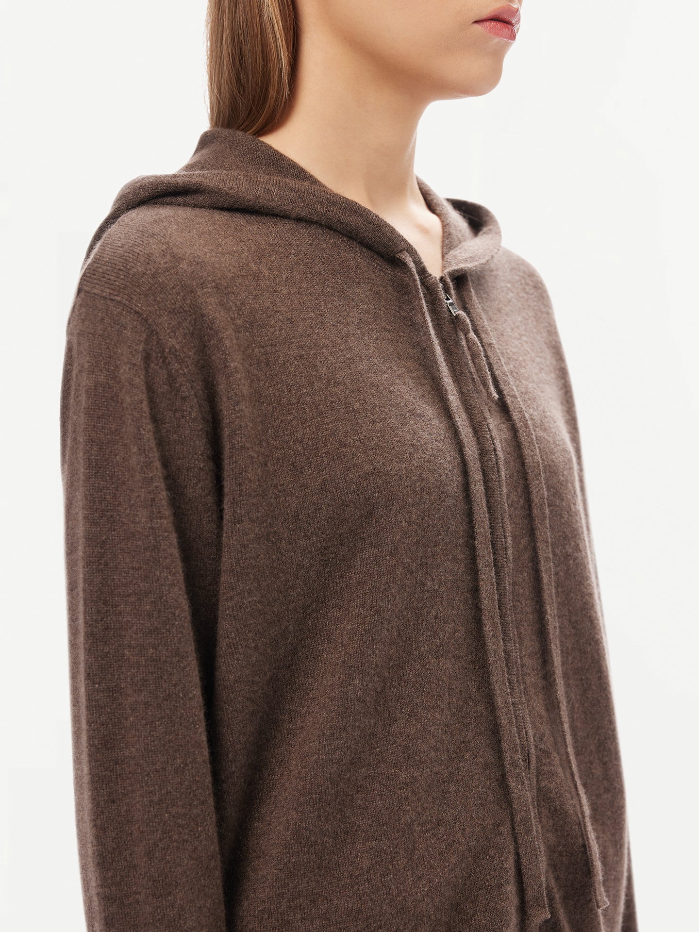 Women's Cashmere Hoodie Cocoa - GOBI Cashmere 