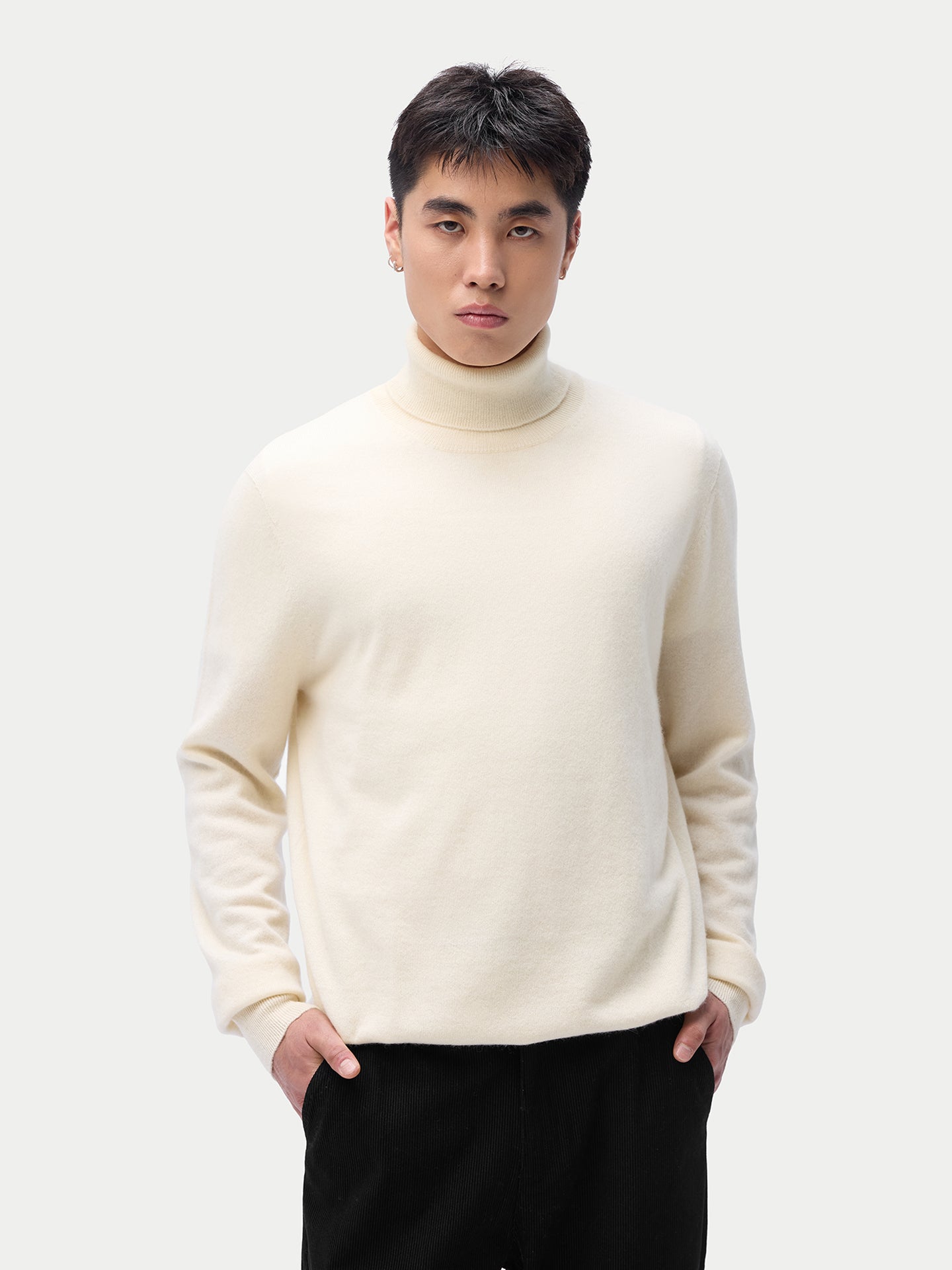 Organic Cashmere Turtleneck Sweater Essential
