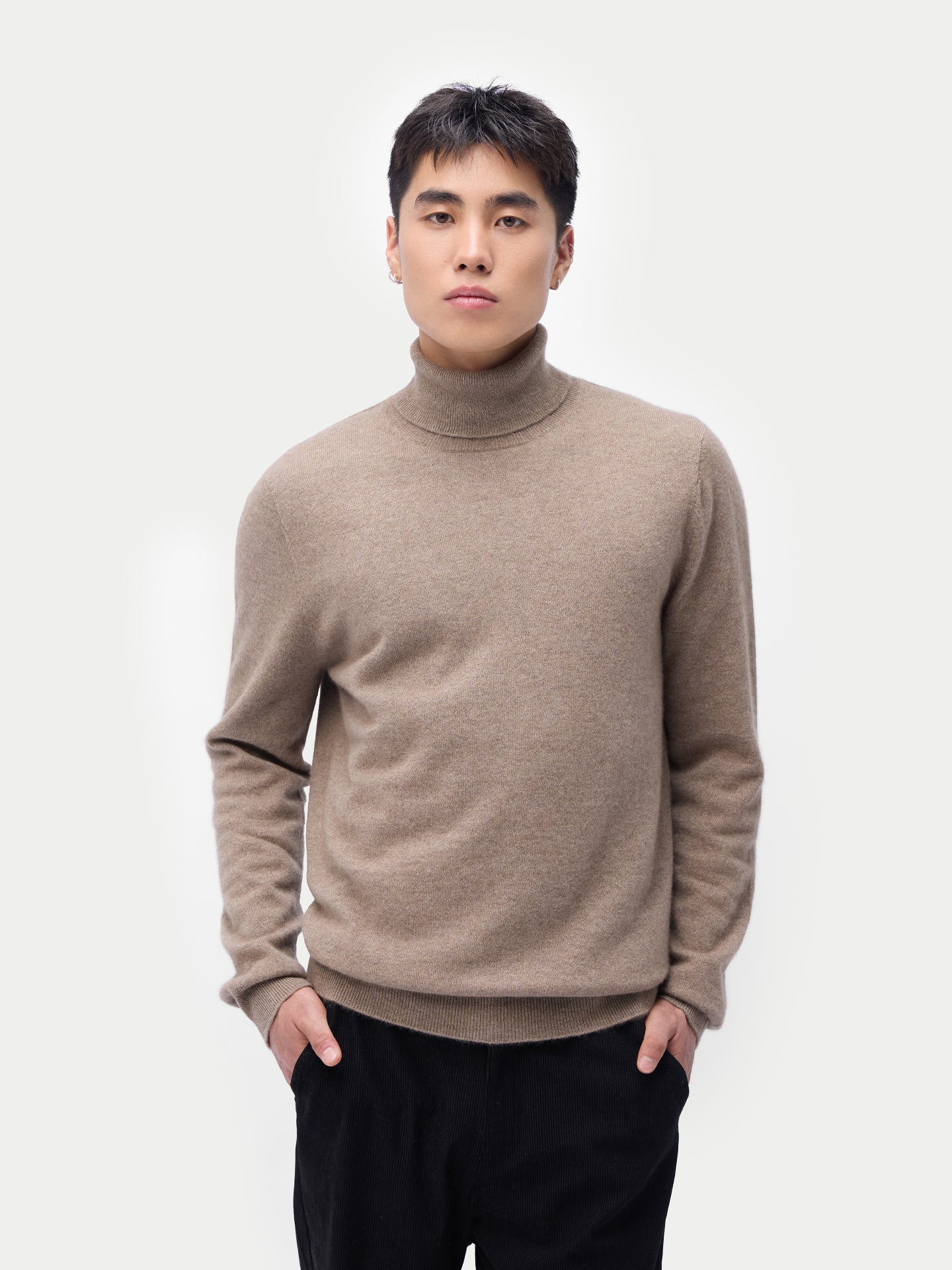 Organic Cashmere Turtleneck Sweater Essential