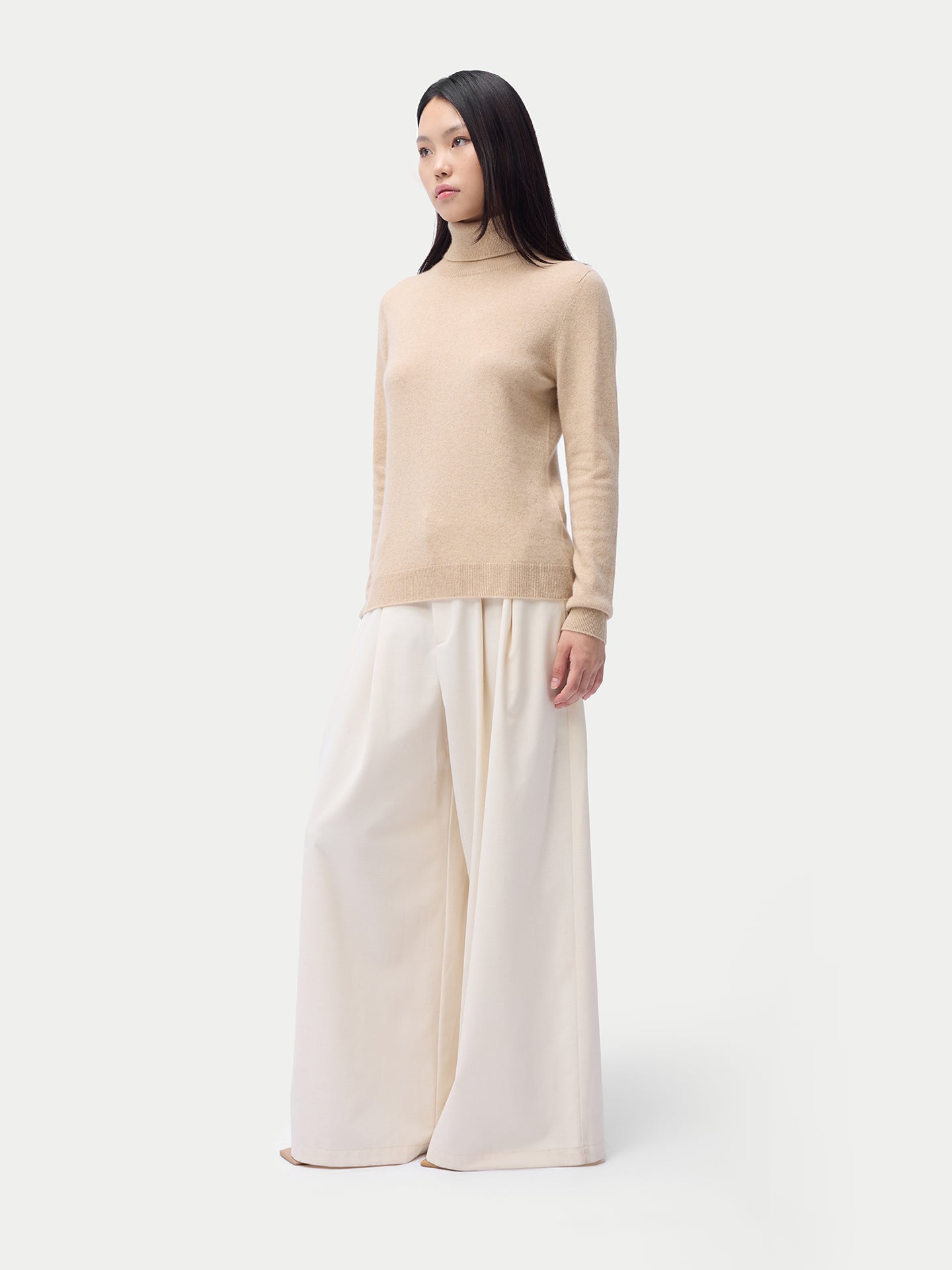 Essential Organic Cashmere Turtleneck Sweater