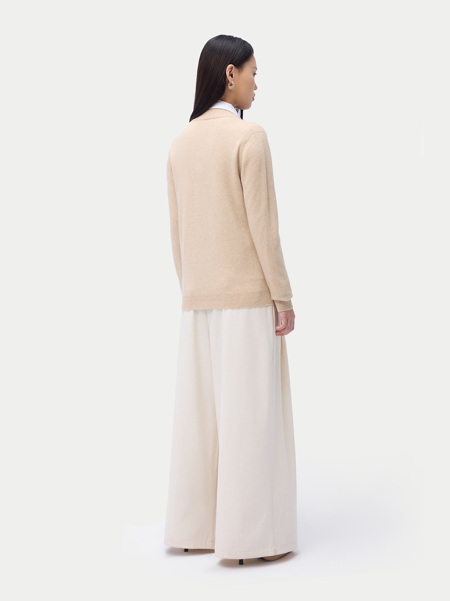 Essential Organic Colour Cashmere Full-Zip Cardigan