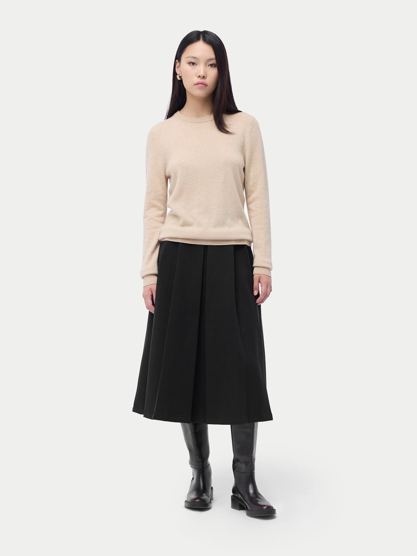 Essential Organic Colour Cashmere Crewneck Sweater