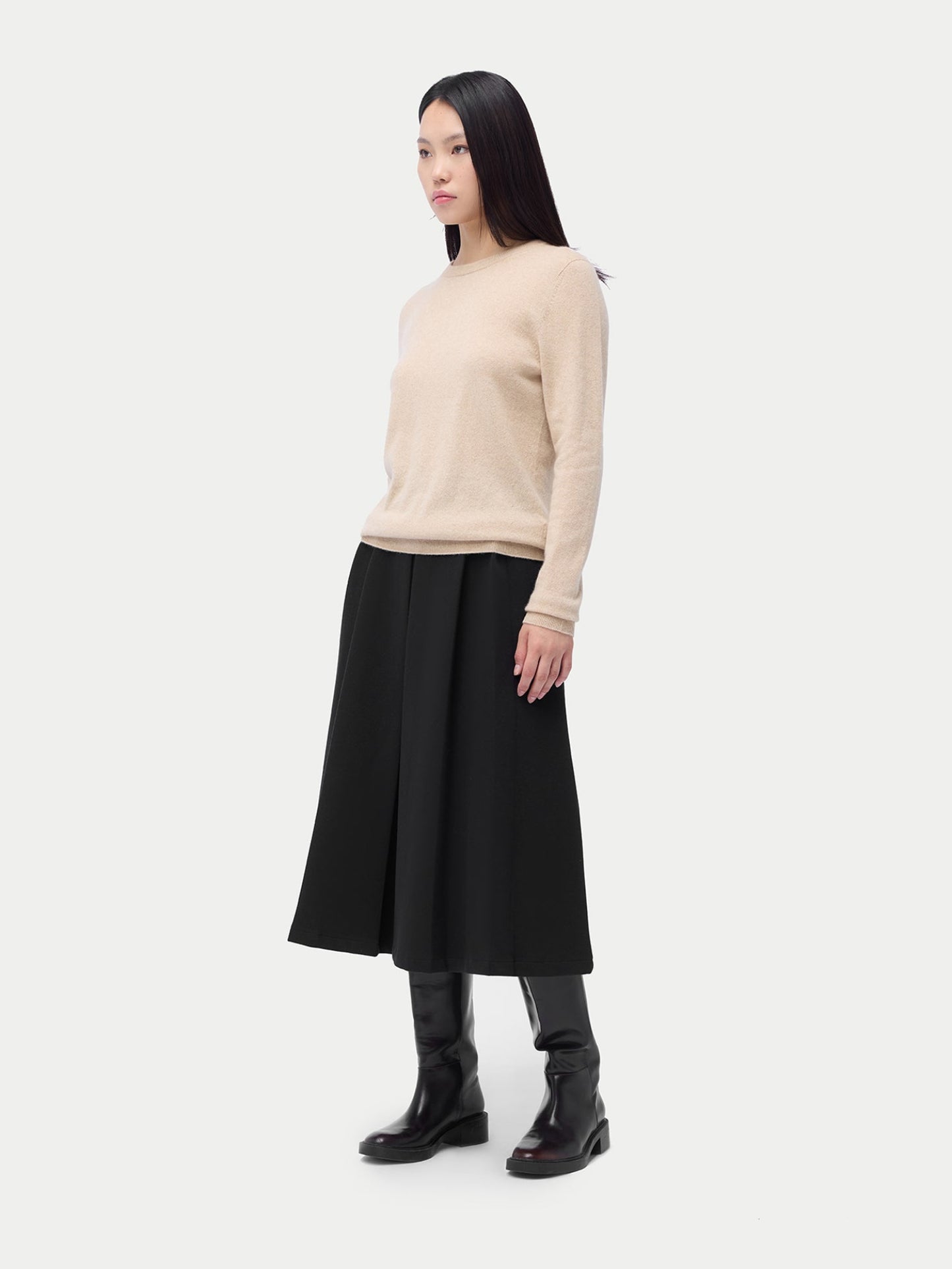 Essential Organic Colour Cashmere Crewneck Sweater