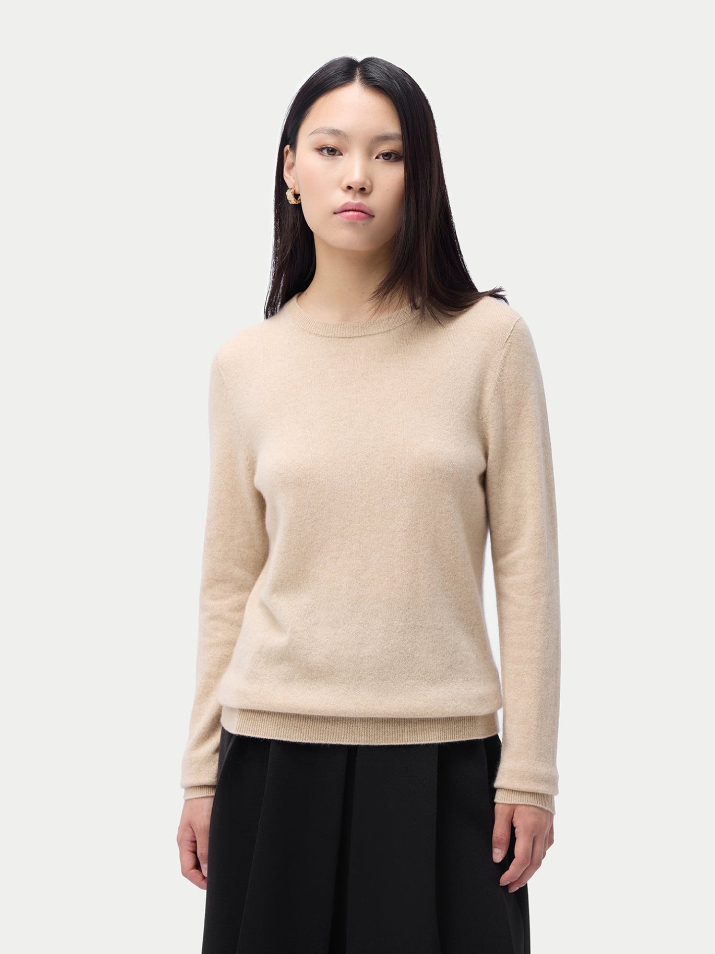 Essential Organic Colour Cashmere Crewneck Sweater