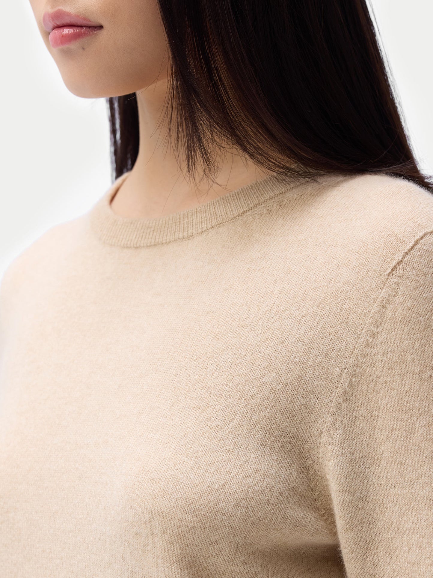 Essential Organic Colour Cashmere Crewneck Sweater
