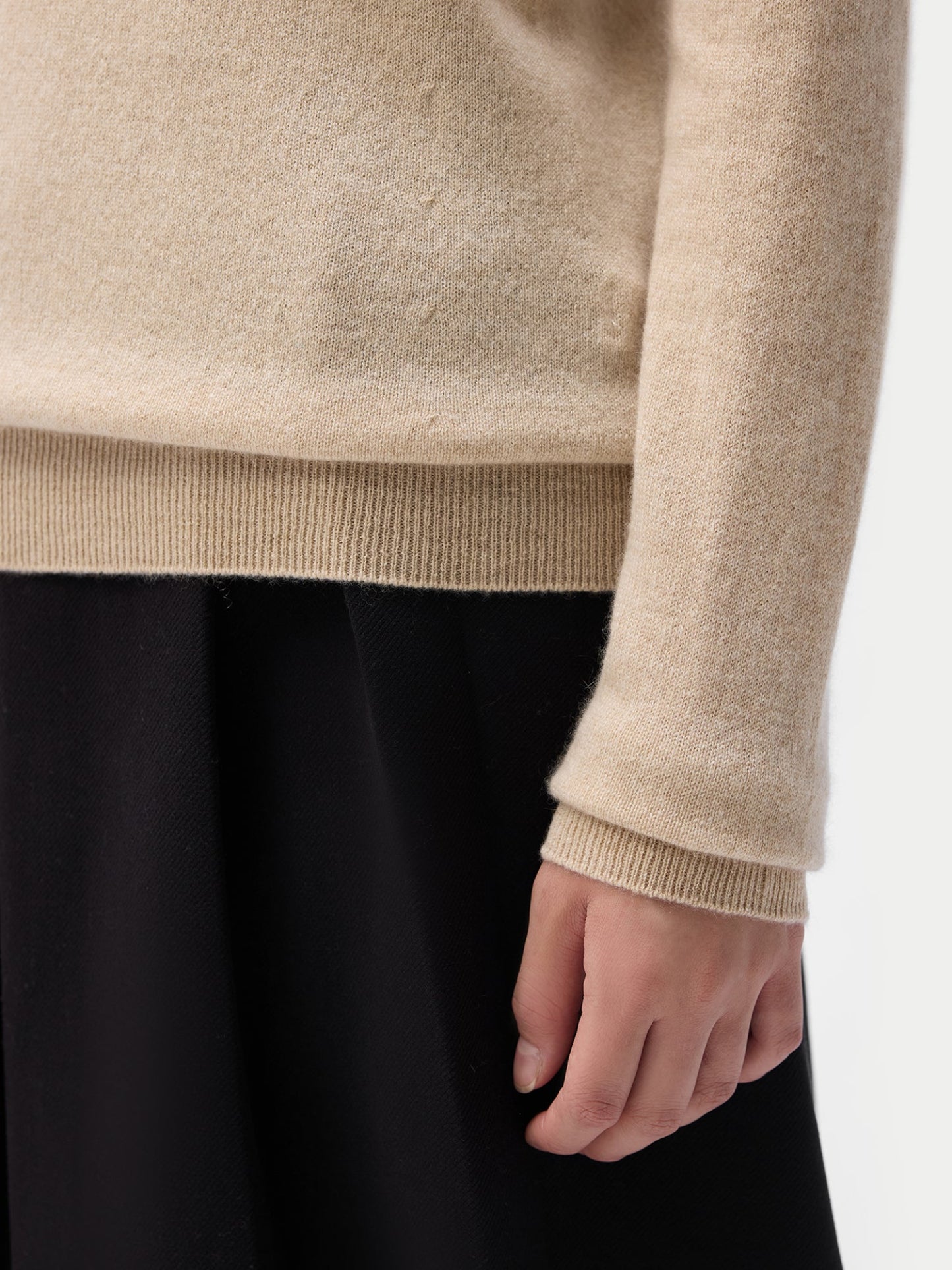 Essential Organic Colour Cashmere Crewneck Sweater