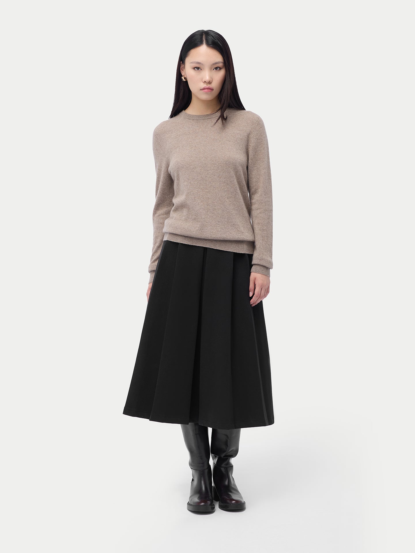 Essential Organic Colour Cashmere Crewneck Sweater