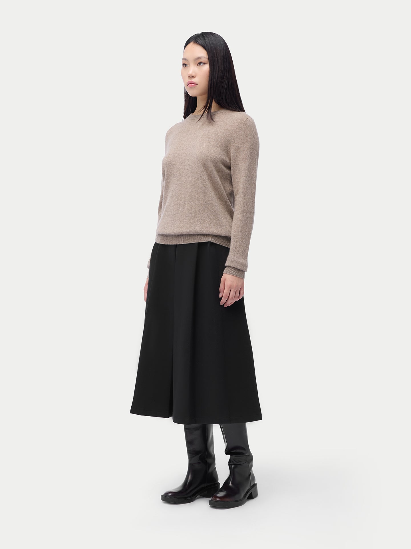Essential Organic Colour Cashmere Crewneck Sweater