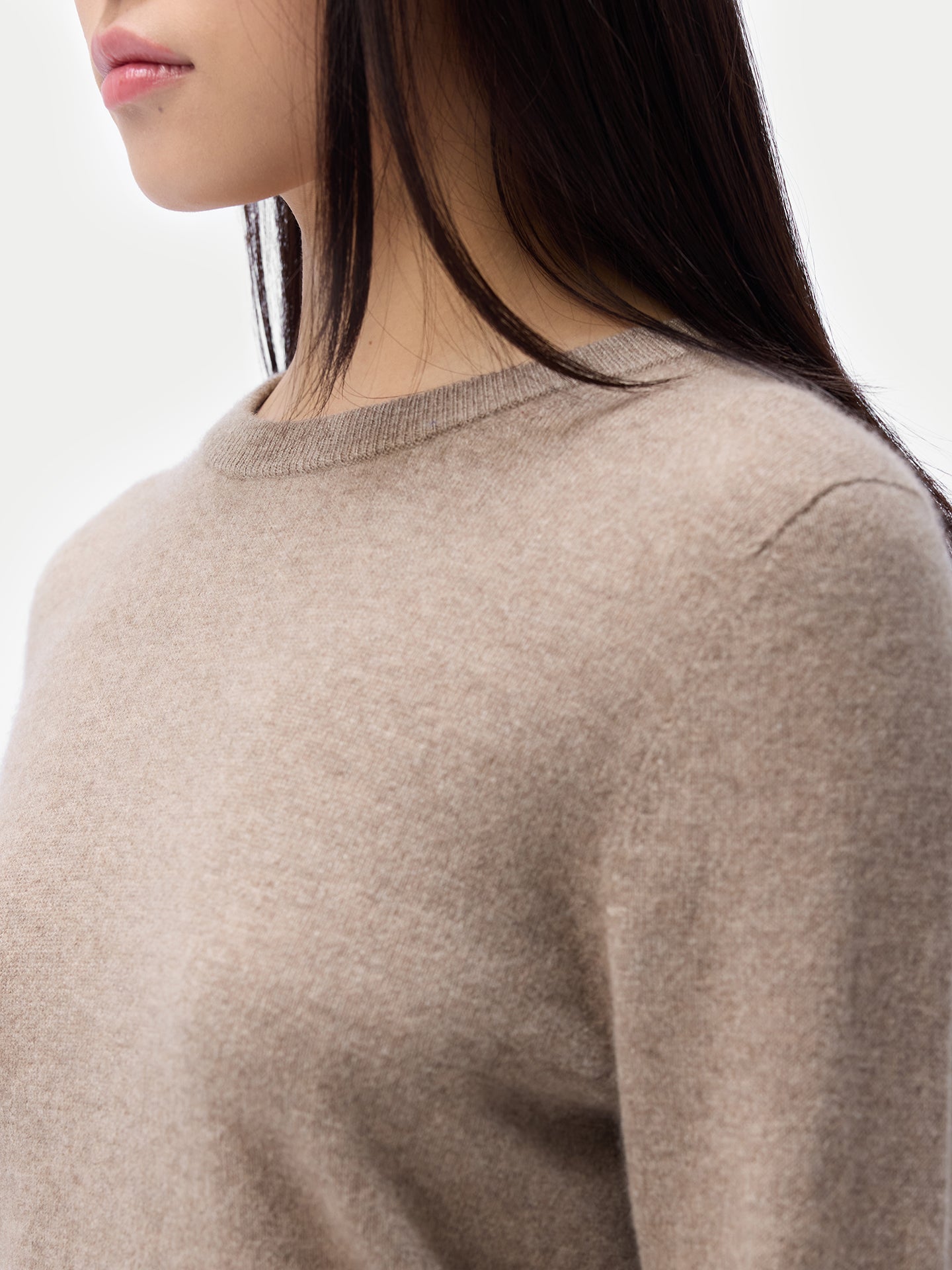 Essential Organic Colour Cashmere Crewneck Sweater