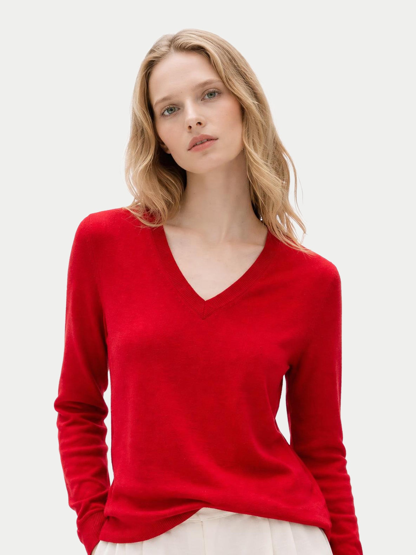 Timeless Cashmere V-Neck Sweater