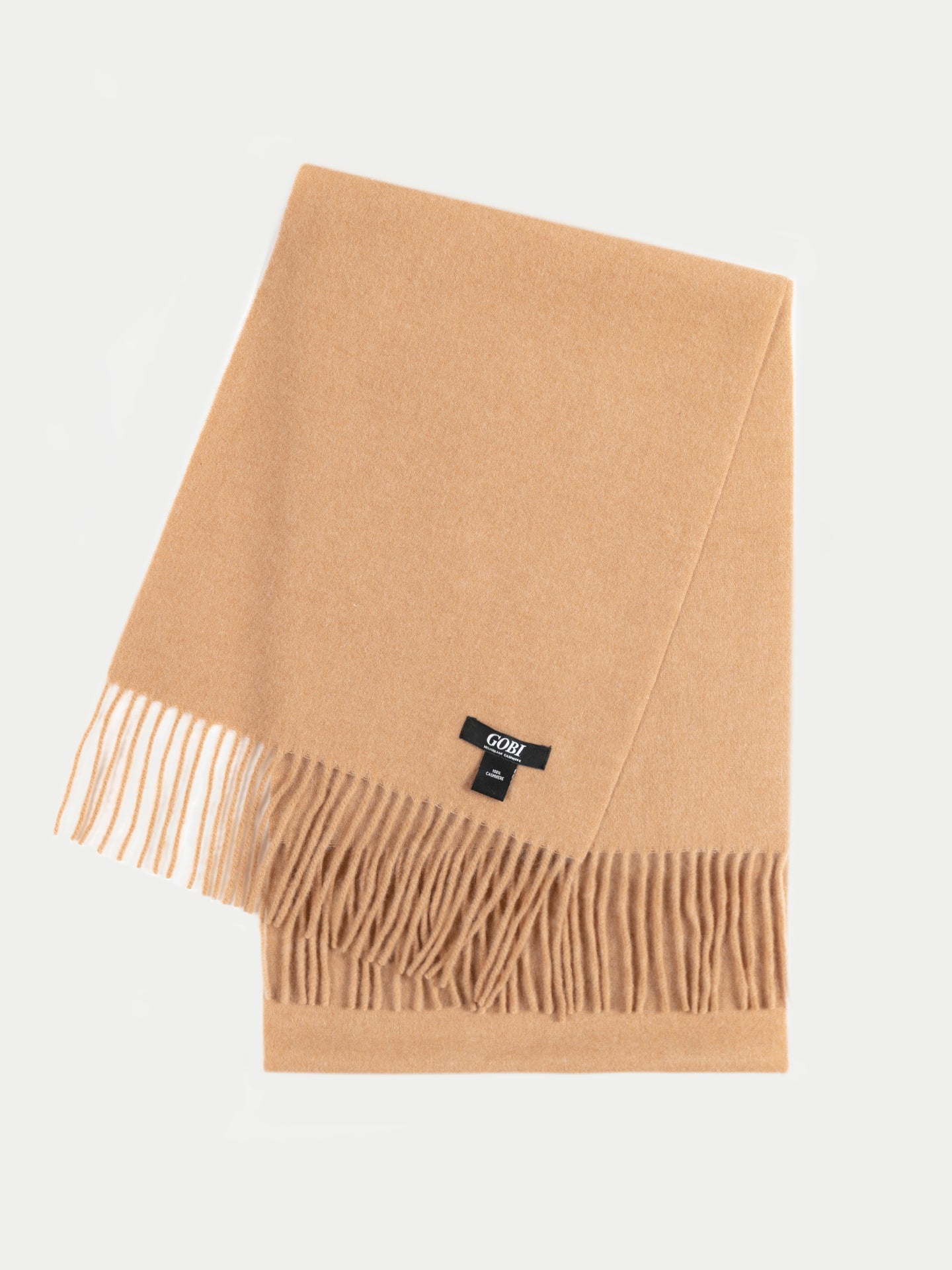 Unisex Cashmere Fringed Scarf Sheepskin - Gobi Cashmere