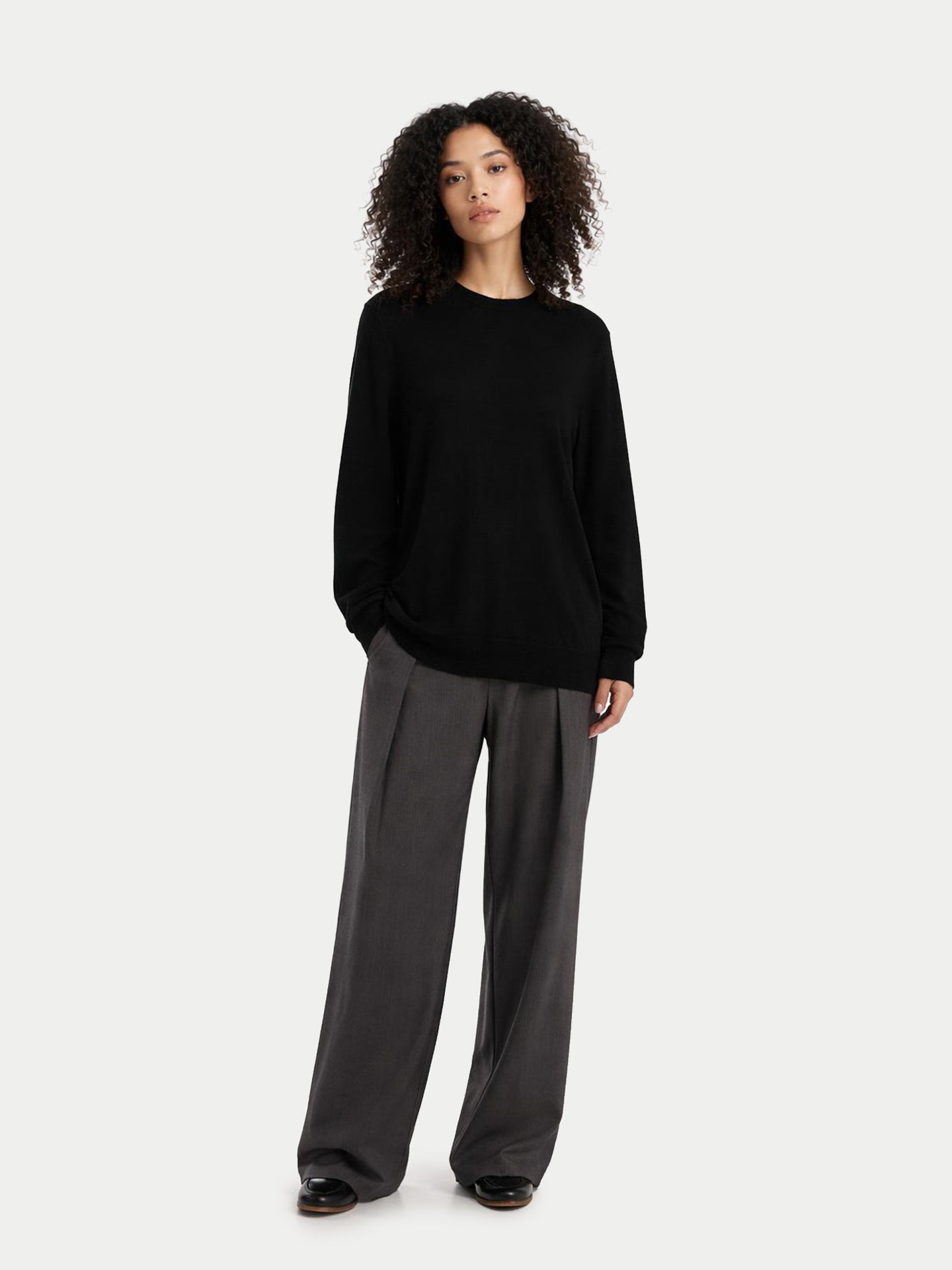 Women C-Neck  Cashmere Sweater