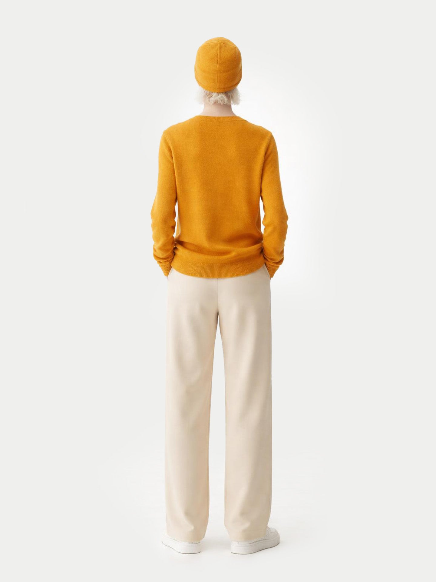 € 99 Cashmere Hat & Sweater Set Daffodil - Gobi Cashmere