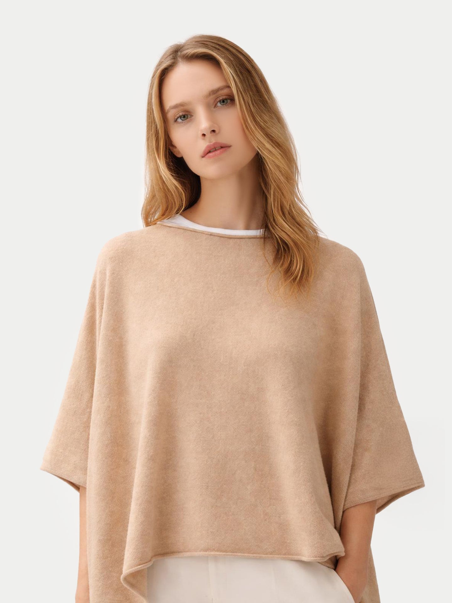 Organic Colour Timeless Knitted Poncho