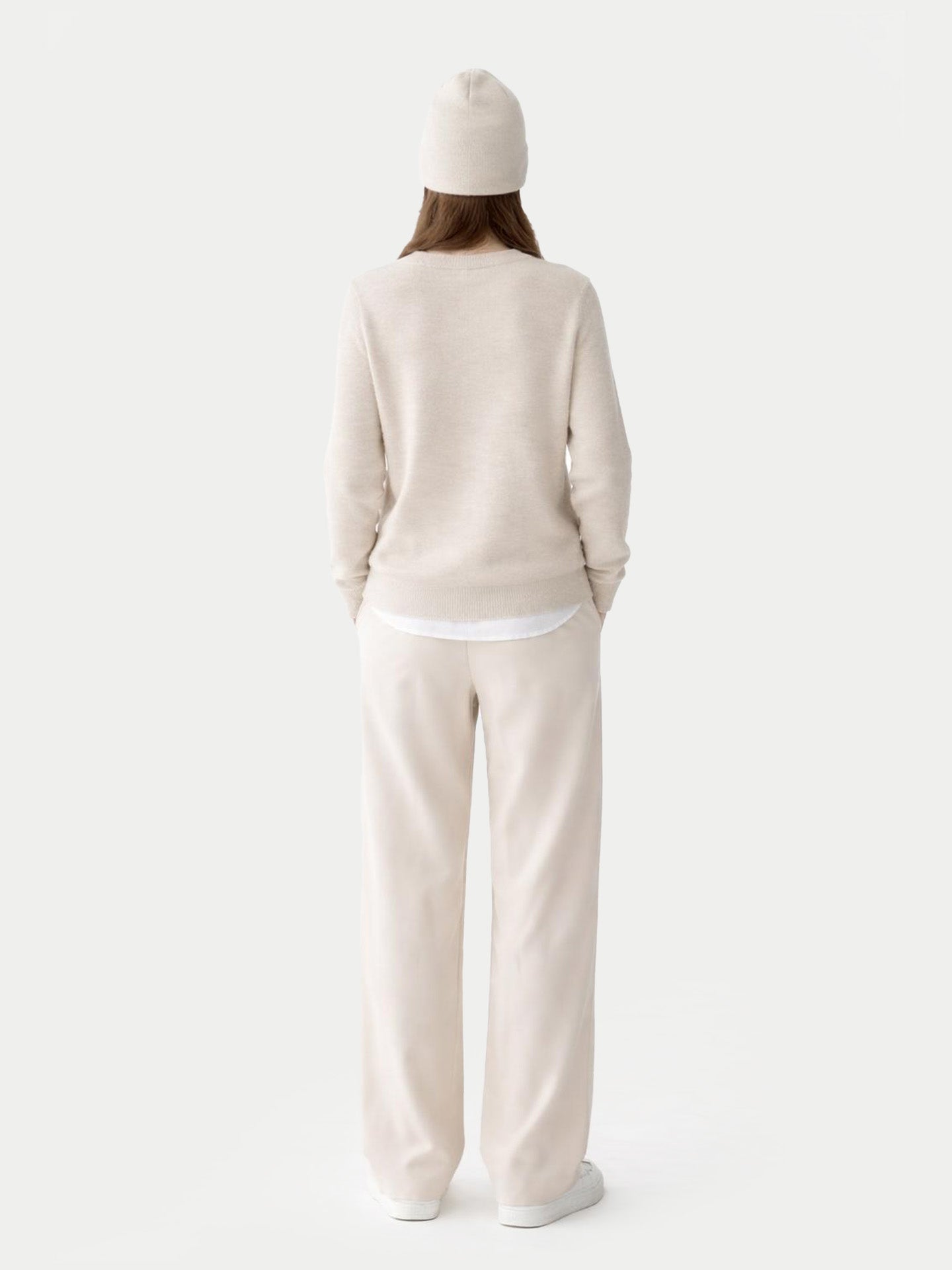 € 99 Cashmere Hat & Sweater Set Birch - Gobi Cashmere