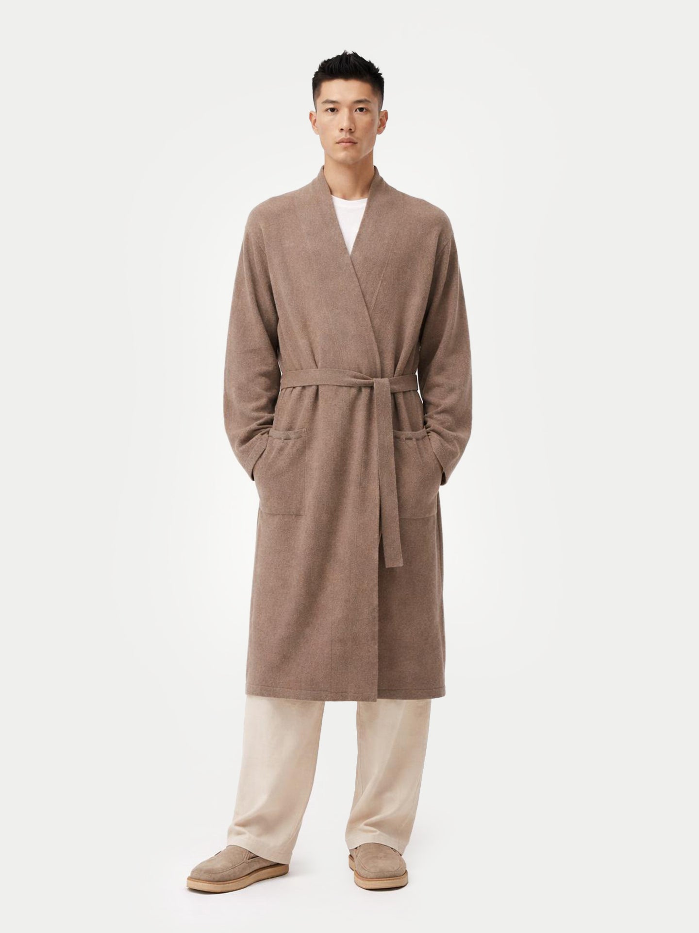 Organic Colour Men's Cashmere Robe
