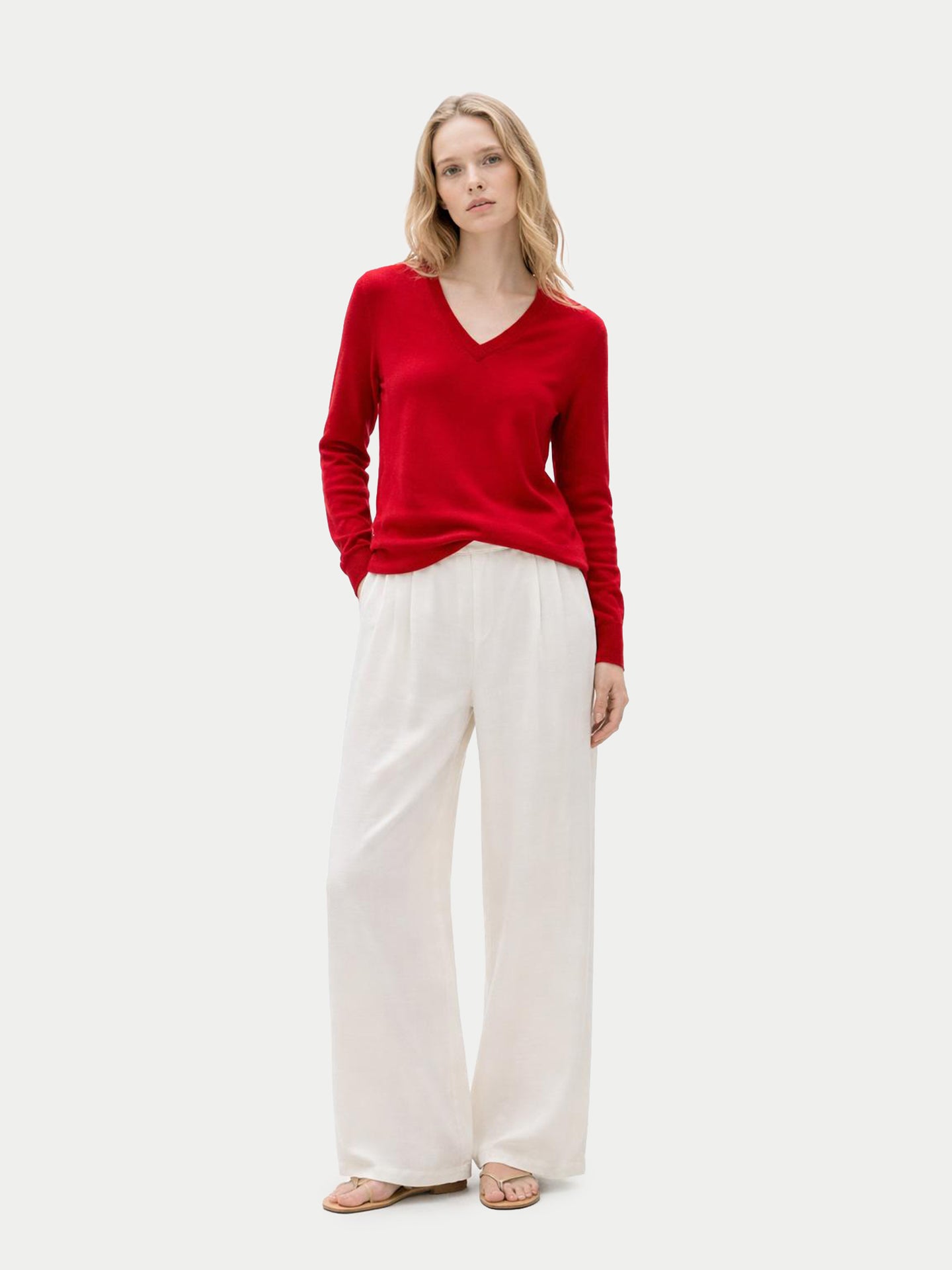 Timeless Cashmere V-Neck Sweater