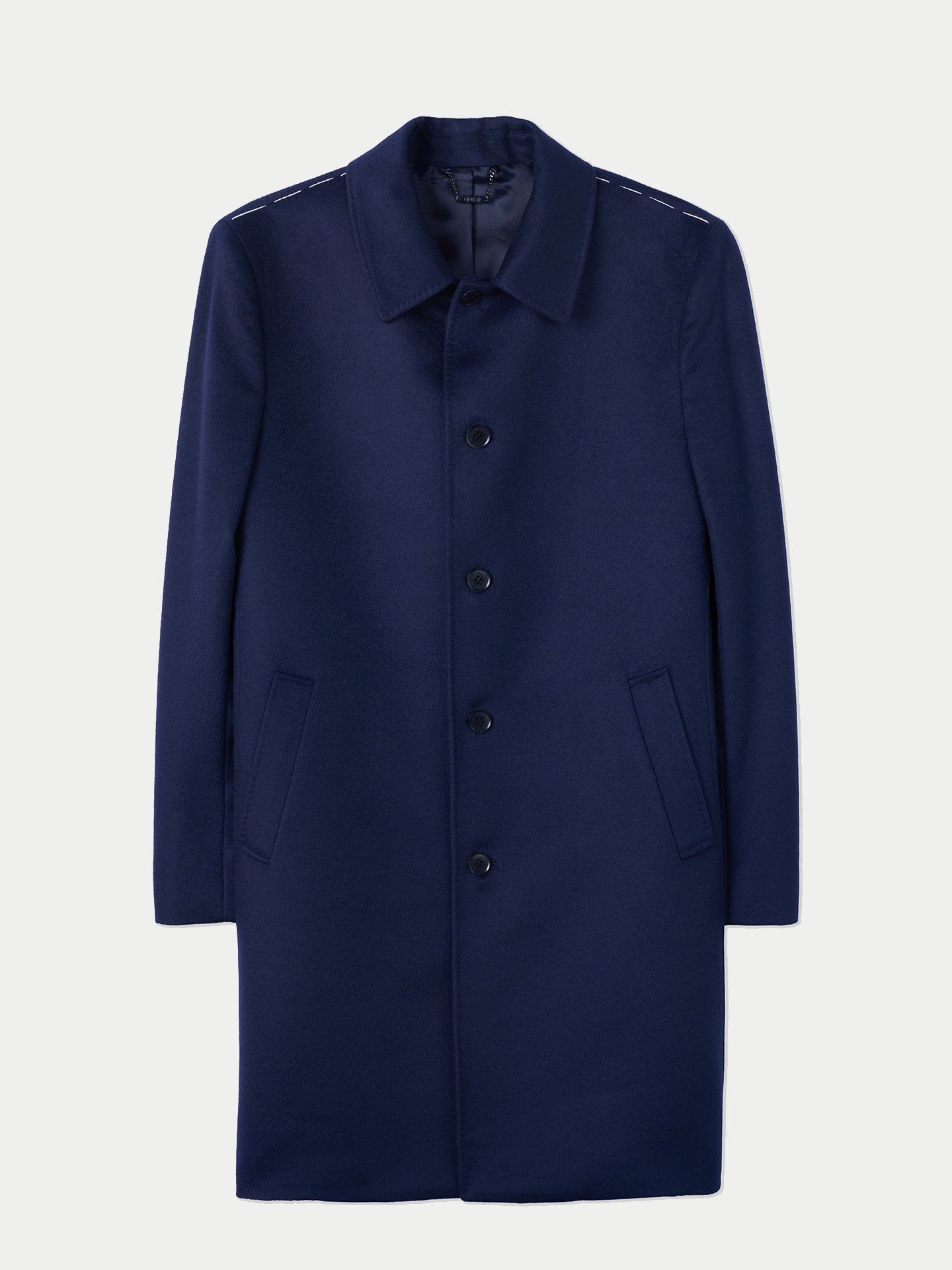 Men’s Single-Breasted Cashmere Coat