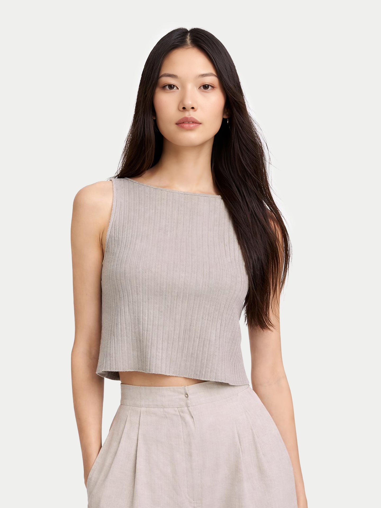 Top corto de cachemira