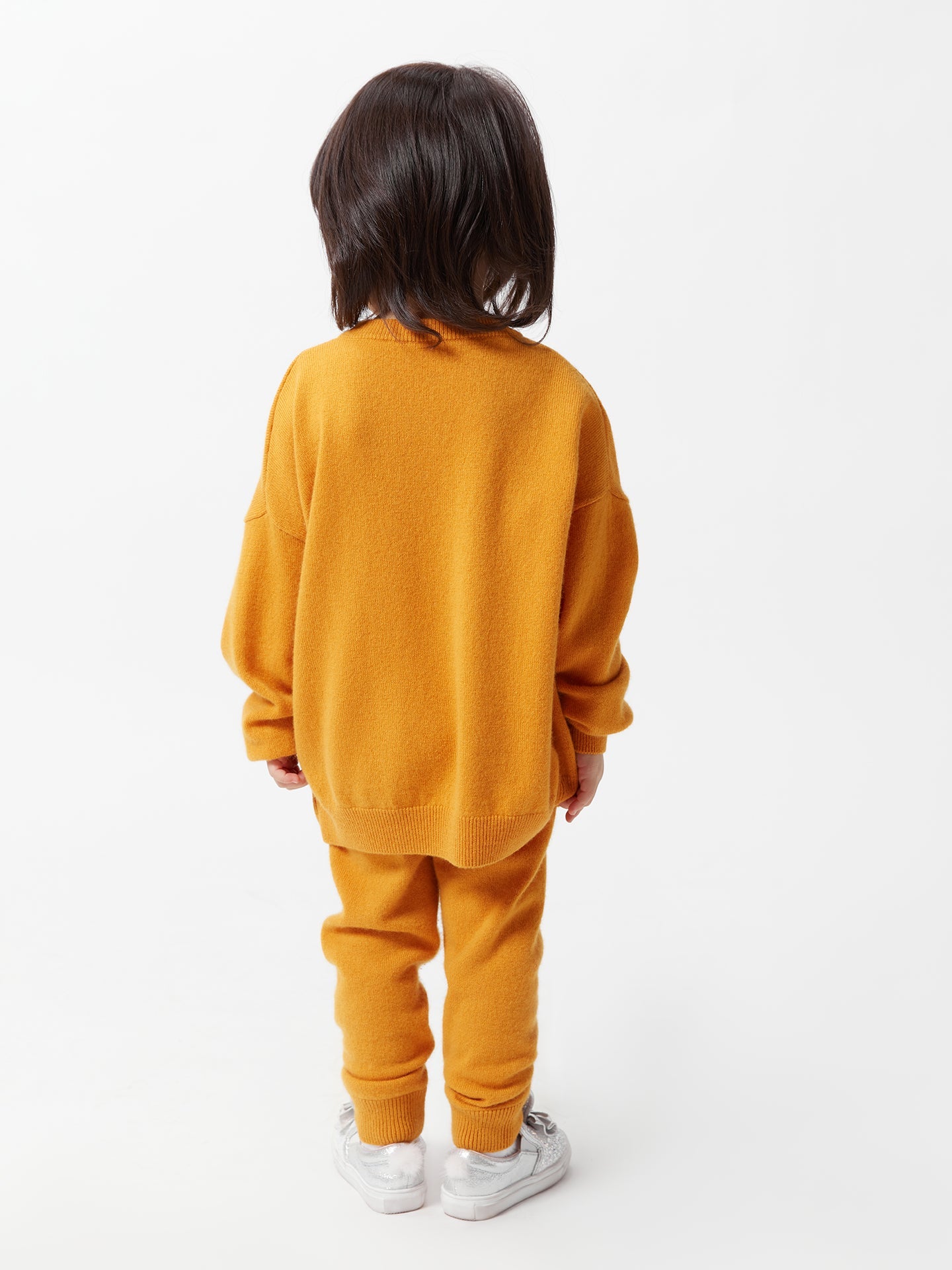 Kids Cashmere Crew Neck Sweater Daffodil - Gobi Cashmere