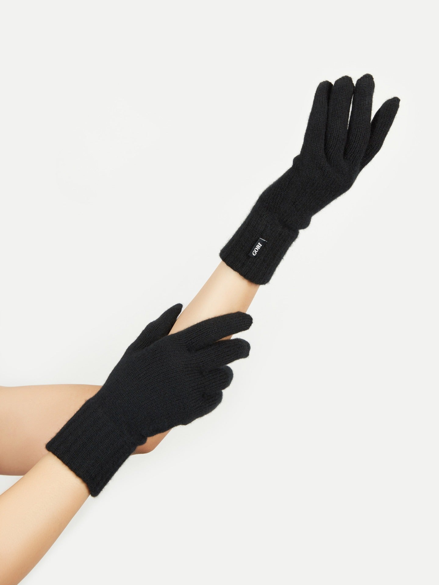 Women's Cashmere Gloves Black - Gobi Cashmere