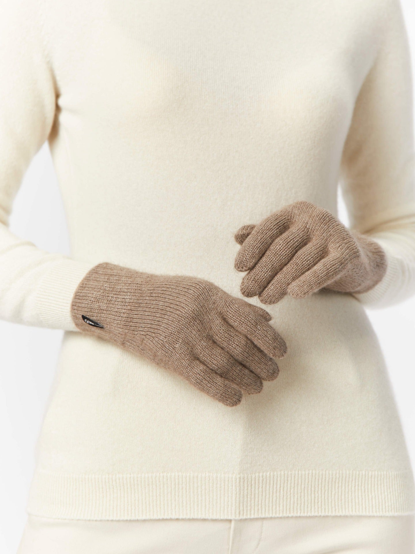 Women's Cashmere Gloves Taupe - Gobi Cashmere