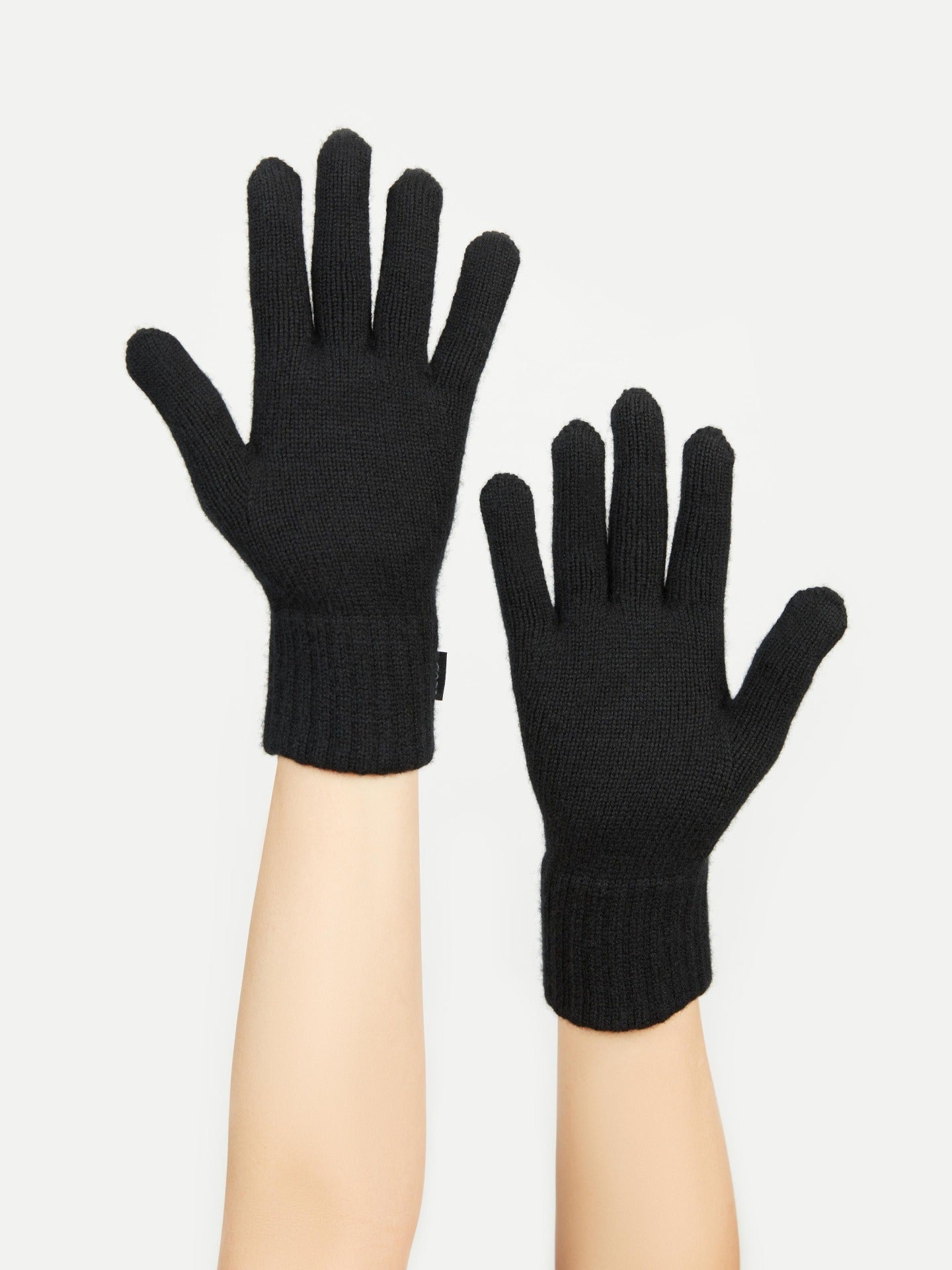 Women's Cashmere Gloves Black - Gobi Cashmere