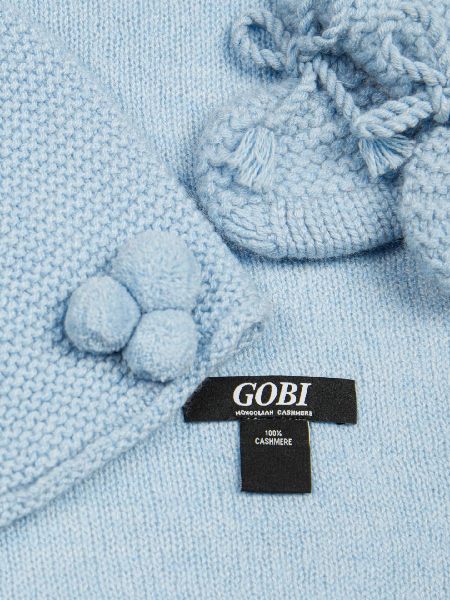 Unisex Cashmere Baby Set Light Blue - Gobi Cashmere