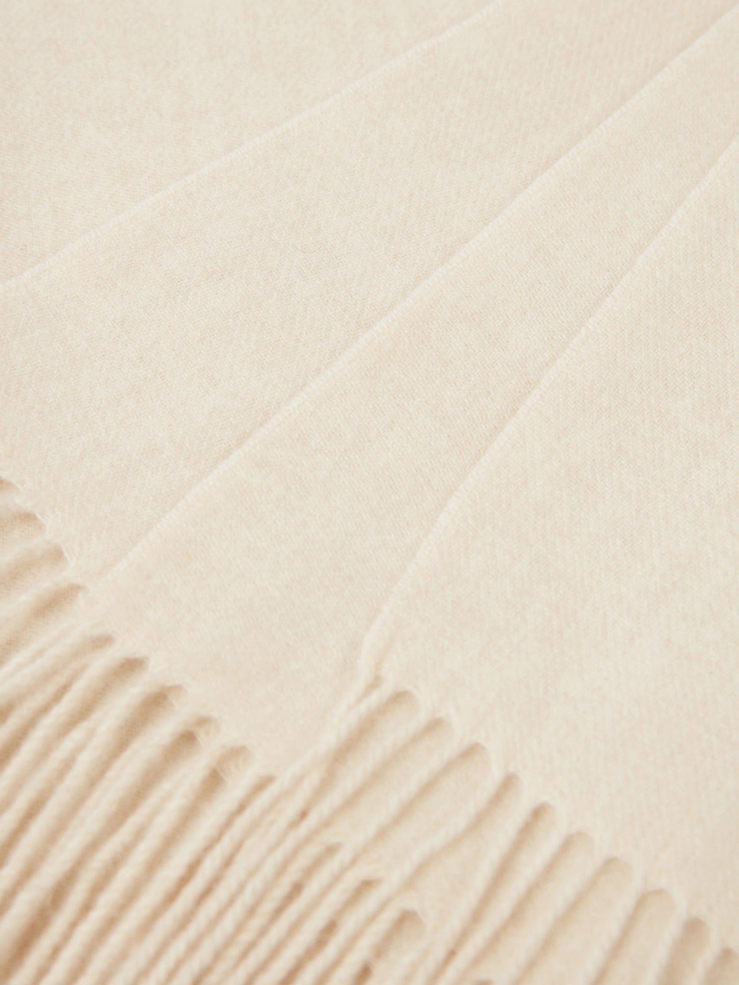 Women's Cashmere Woven Scarf Beige - Gobi Cashmere