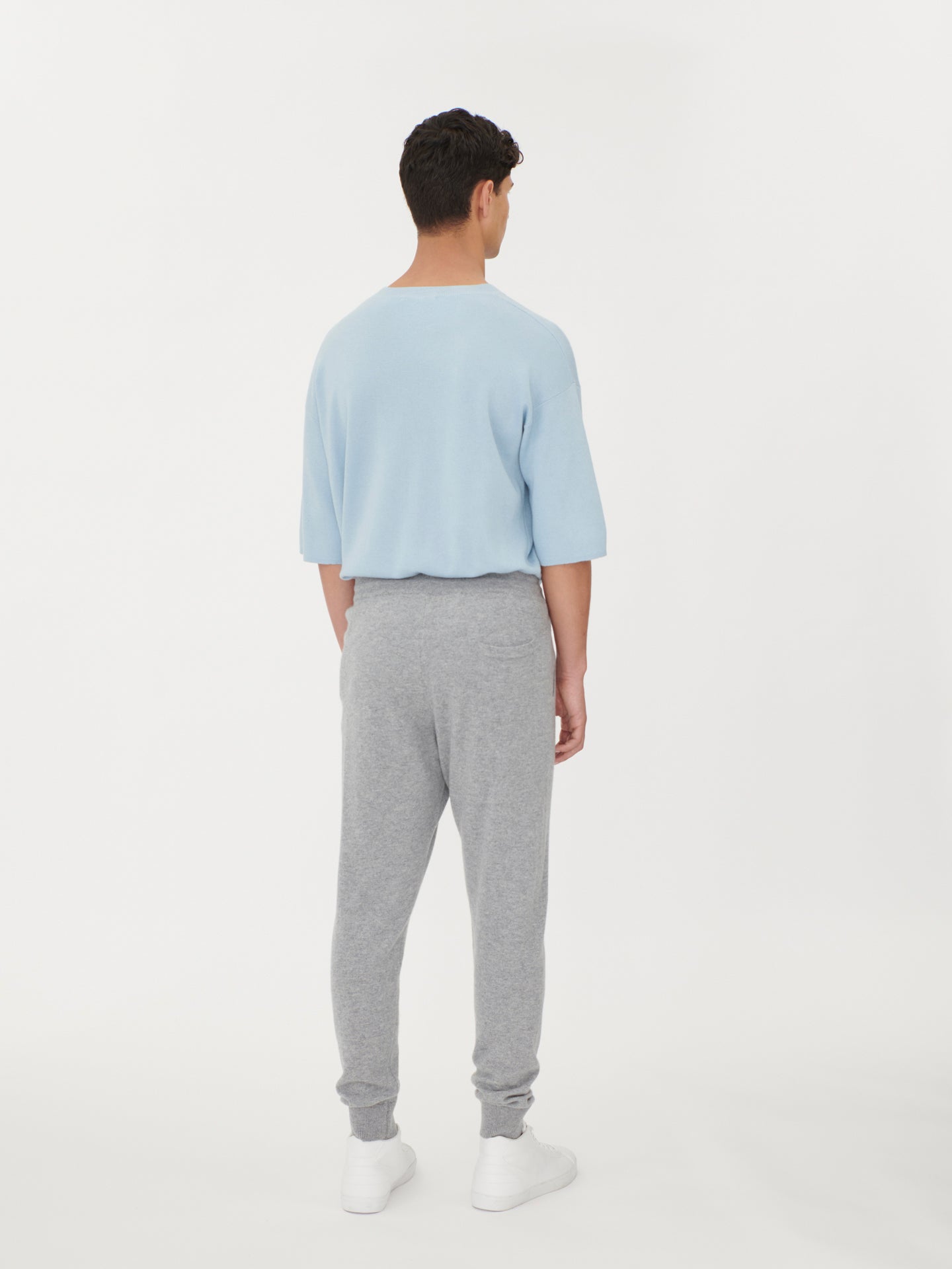 Men's Cashmere Jogger Light Gray - Gobi Cashmere