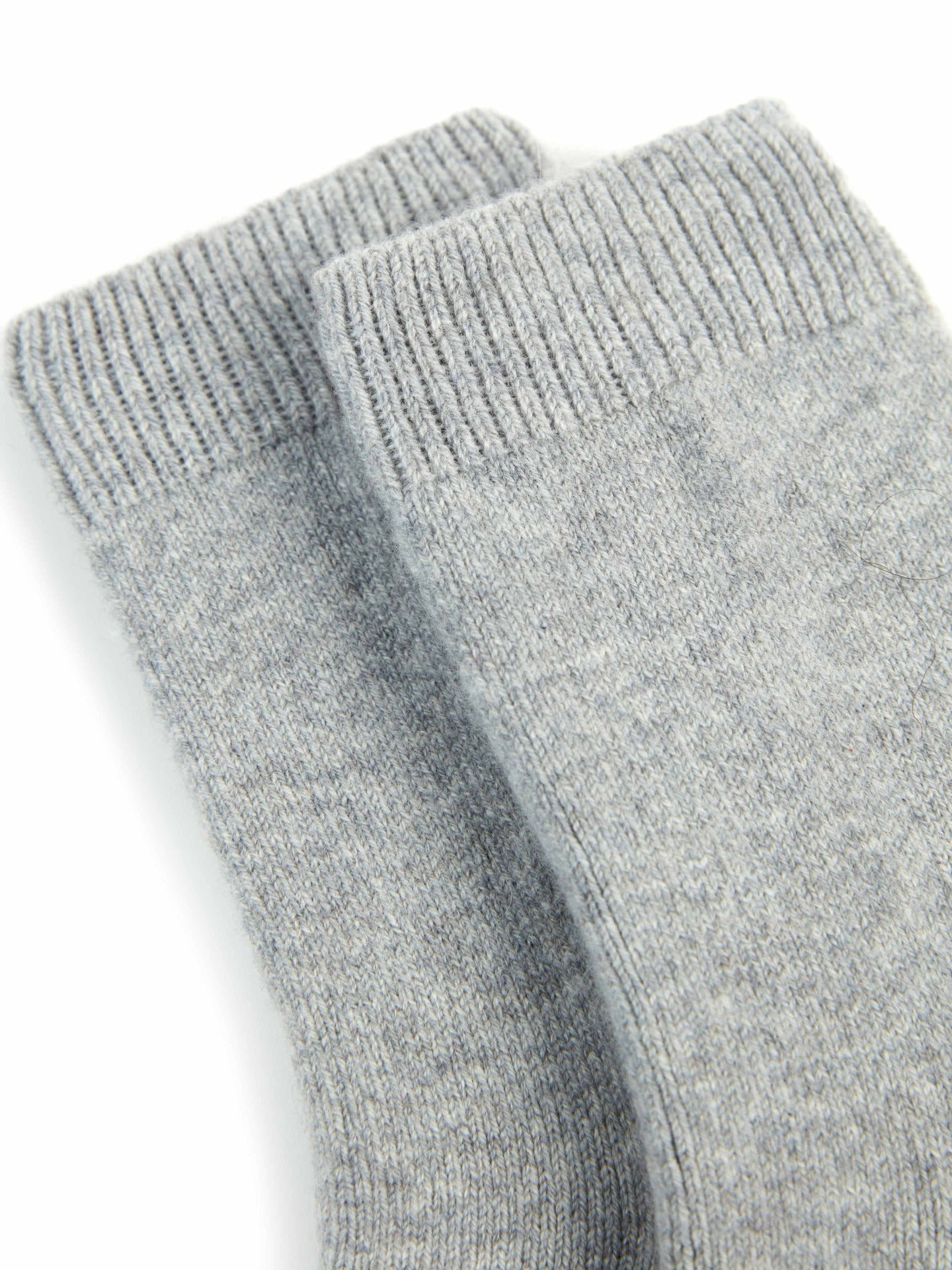 Unisex Cashmere Rib Knit Bed Socks Vapor Blue - Gobi Cashmere