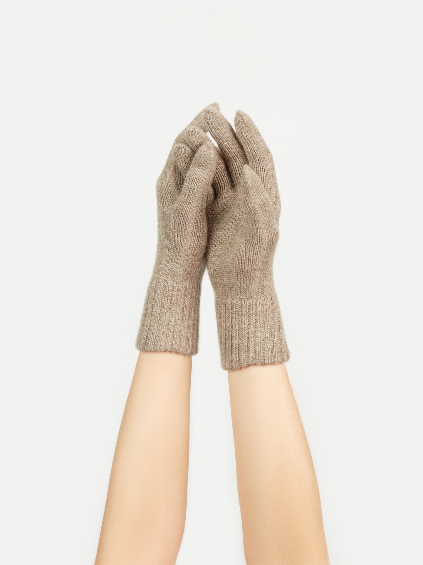 Women's Cashmere Gloves Taupe - Gobi Cashmere