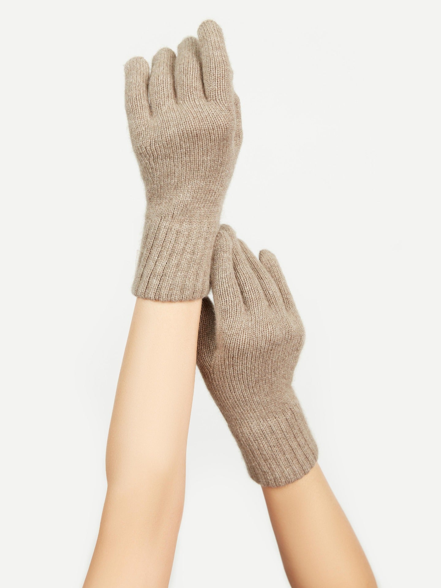 Women's Cashmere Gloves Taupe - Gobi Cashmere