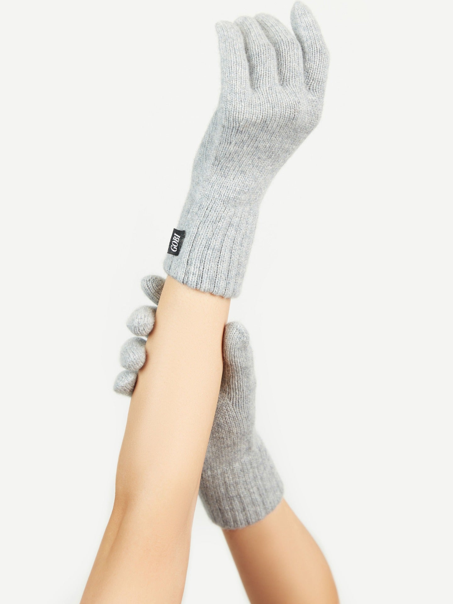 Women's Cashmere Gloves Light Gray - Gobi Cashmere