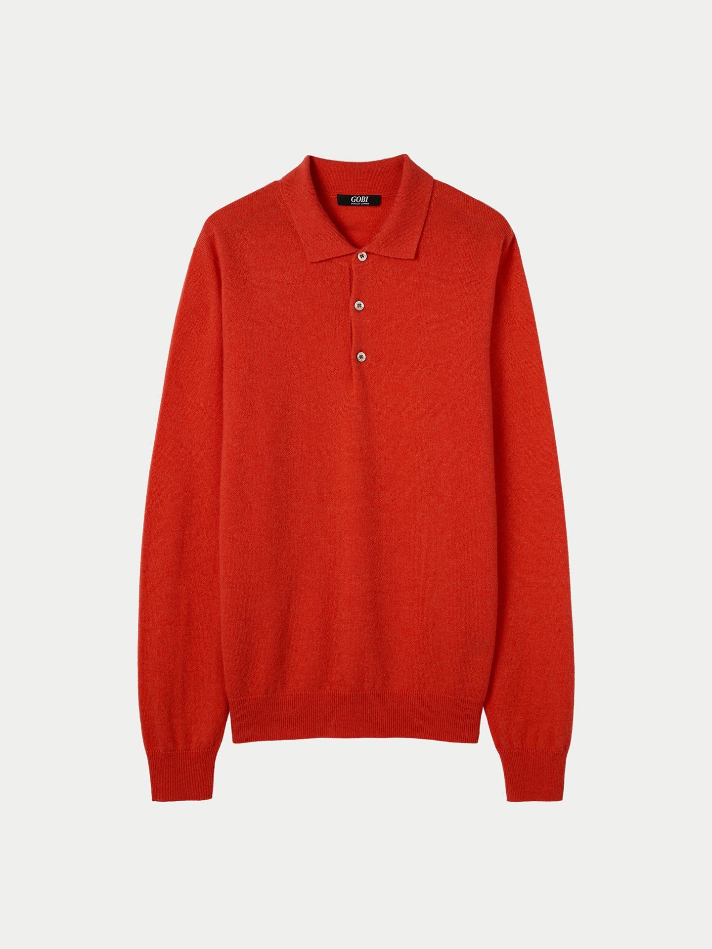 Men's Cashmere Polo Sweater Fiesta - Gobi Cashmere